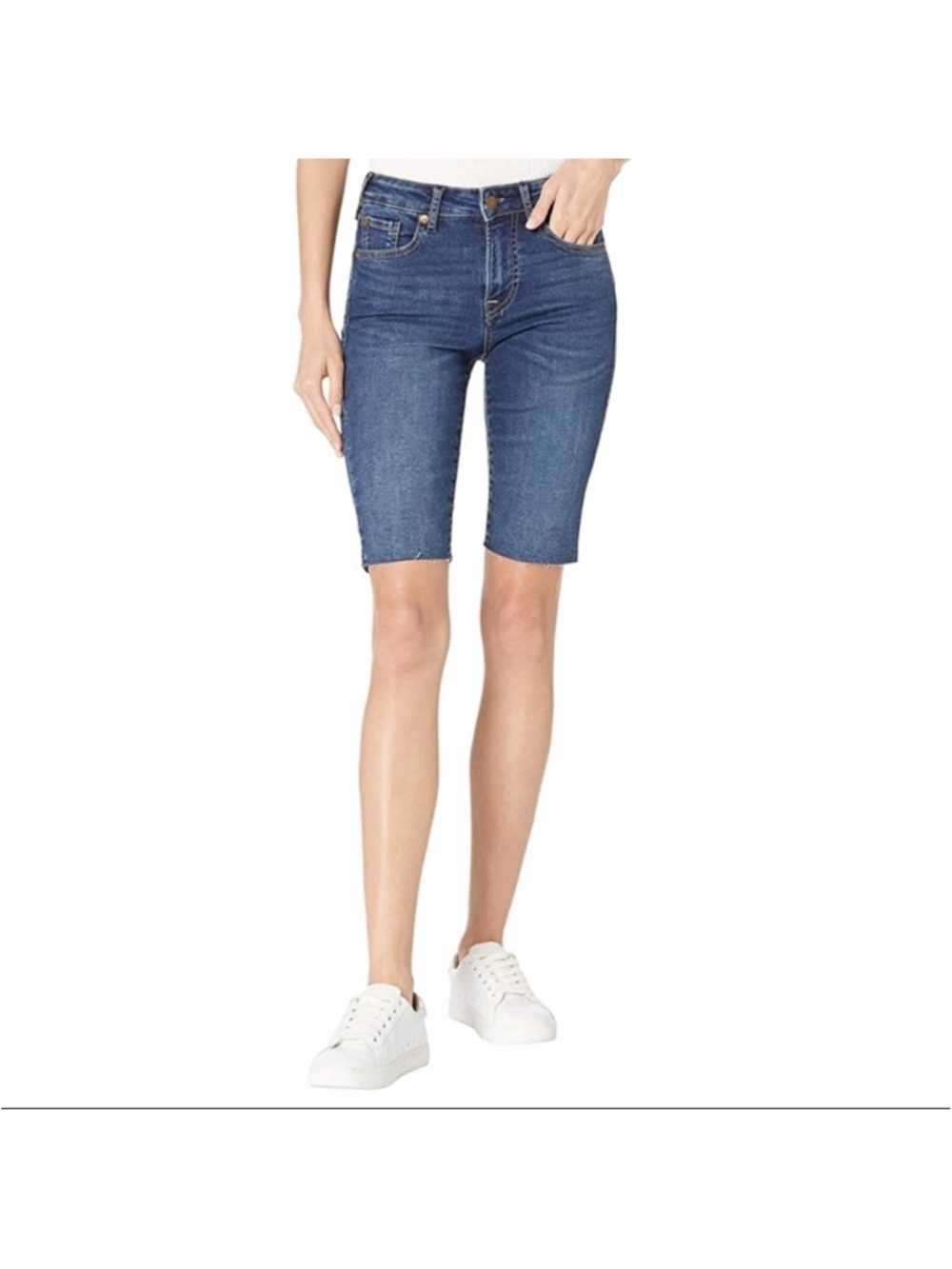 NWT True Religion Brenna Relaxed Mid Rise Bermuda Short Sz 27